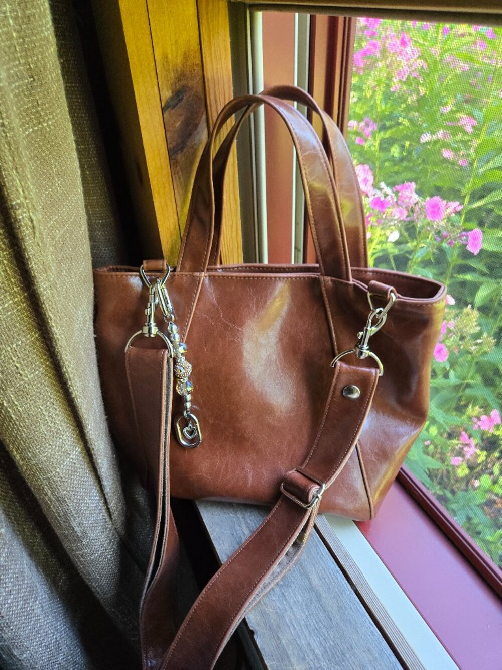 Mini Troubadour Tote/Crossbody VEGAN - includes mini LD Keyfinder keychain! - Picture 1 of 9